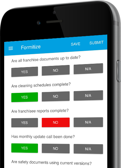 Quality Control and Management in Formitize App